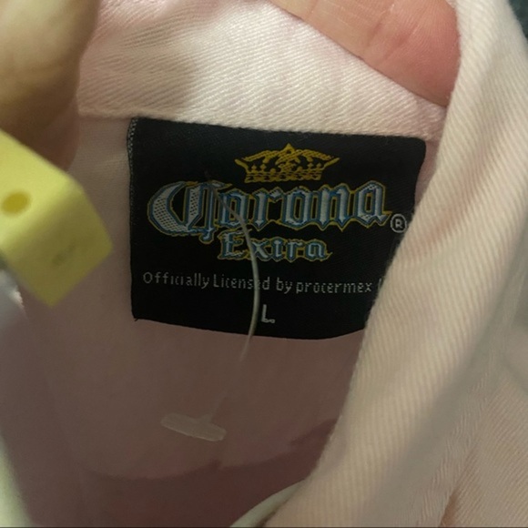 Corona 2006 Pink Cut off Sleeves‎ Button up Shirt Vest - Picture 8 of 8
